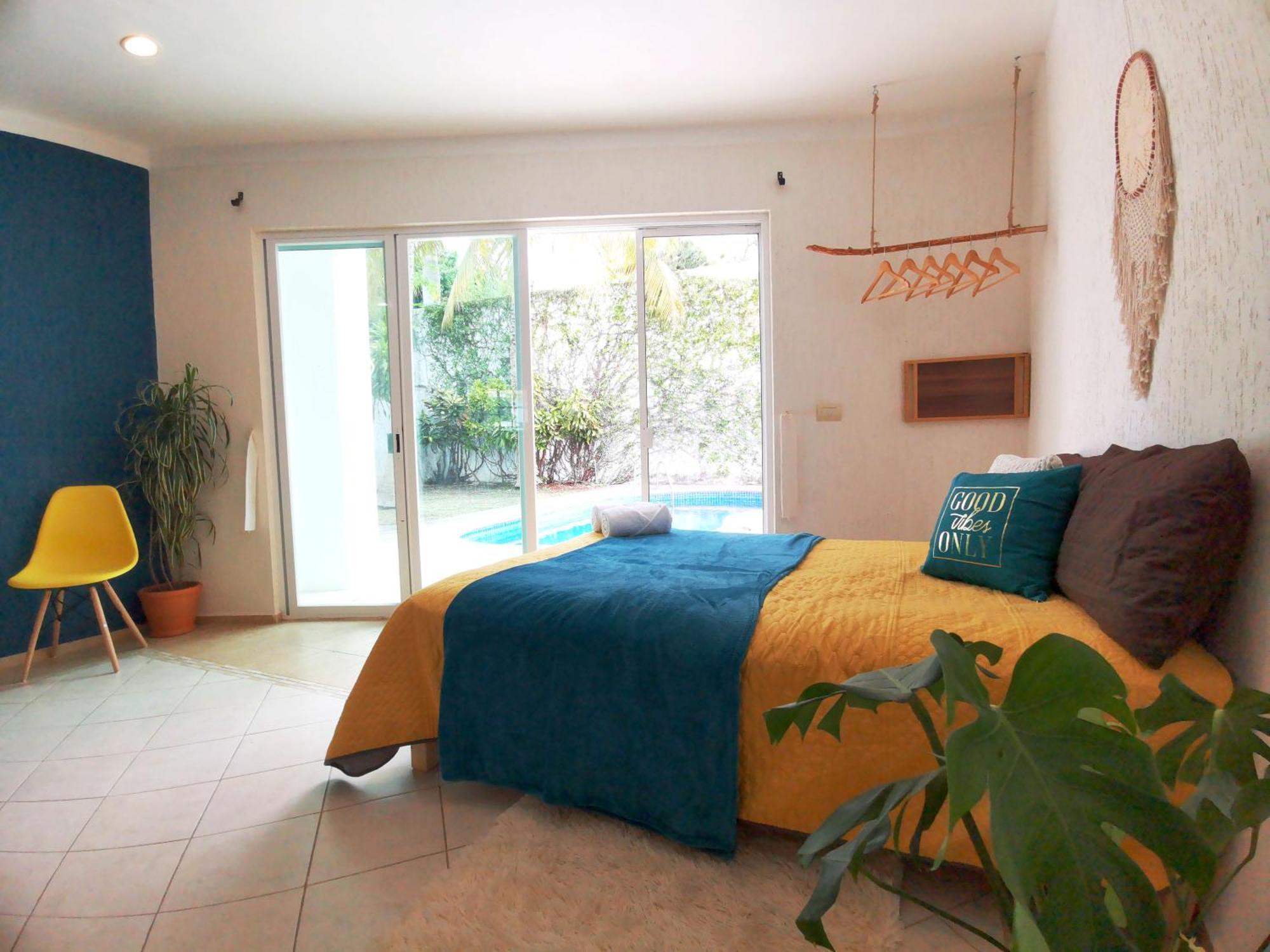 קנקון Beautiful & Cozy Near Beach Apartment Pool & Kingsize Bed חדר תמונה
