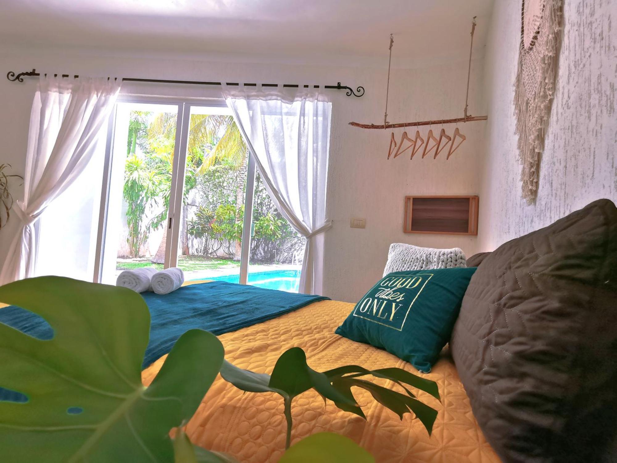 קנקון Beautiful & Cozy Near Beach Apartment Pool & Kingsize Bed חדר תמונה