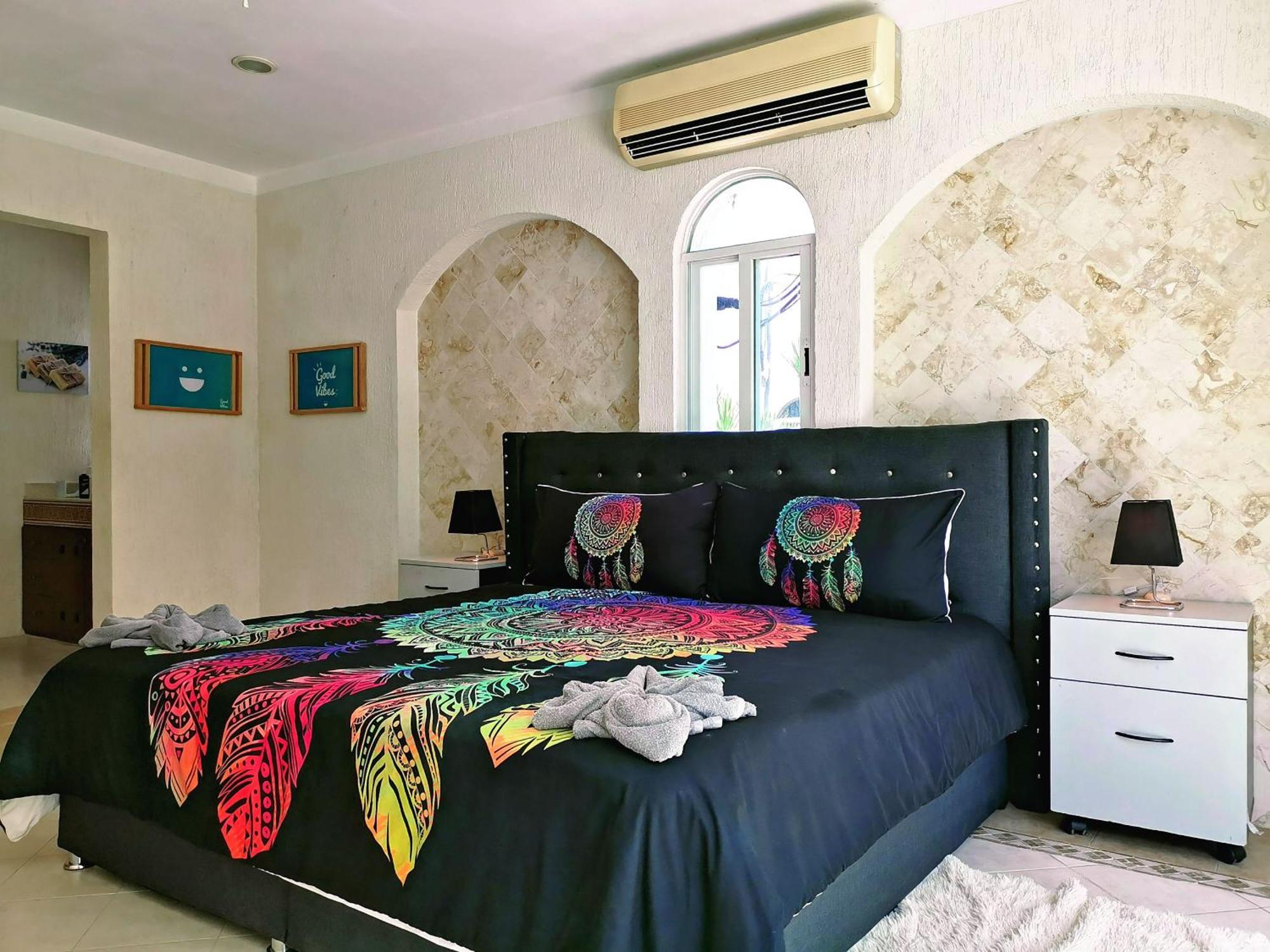 קנקון Beautiful & Cozy Near Beach Apartment Pool & Kingsize Bed חדר תמונה