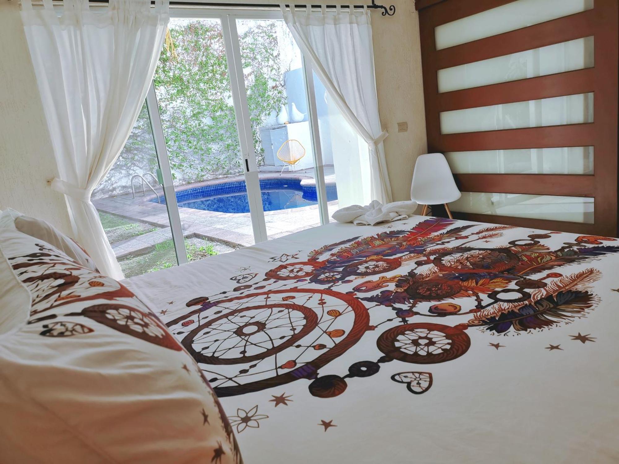 קנקון Beautiful & Cozy Near Beach Apartment Pool & Kingsize Bed חדר תמונה